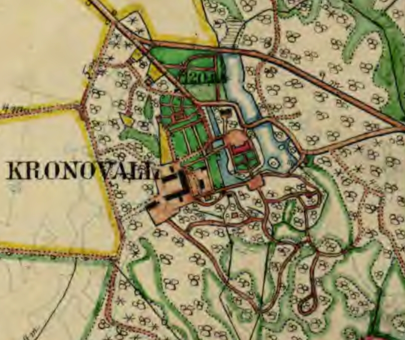 Kronovall häradsekonomiska kartan